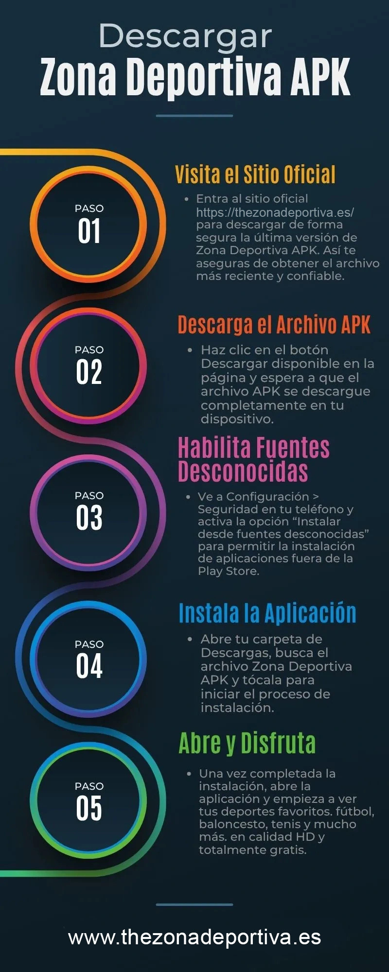 Cómo descargar e instalar Sports Zone APP