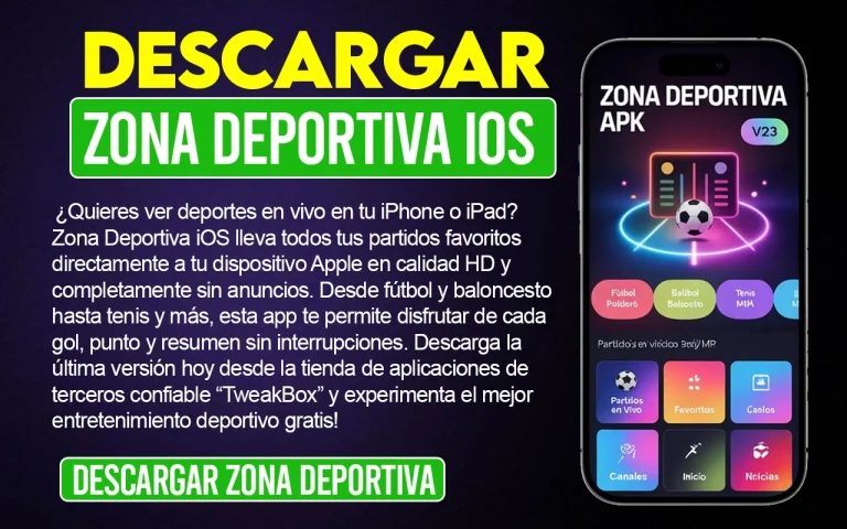 Zona Deportiva iOS: Descarga Última Versión V24 Gratis 1 Zona Deportiva iOS